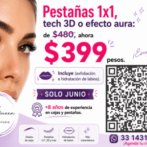 Extensión de pestañas 1x1
